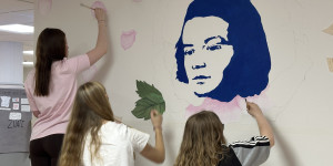 Vernissage Wandgemälde „Sophie Scholl“ am 10. November